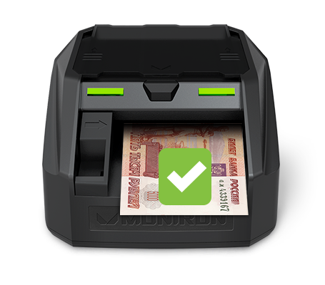 Автоматический детектор валют Moniron Dec POS - банкнота подлинная